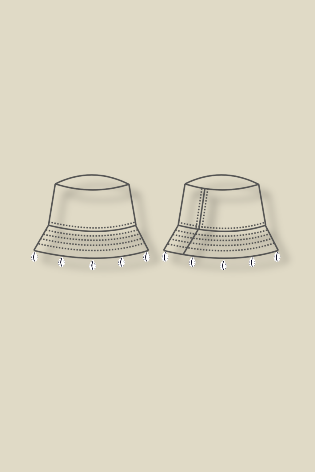 Custom Seashell Bucket Hat
