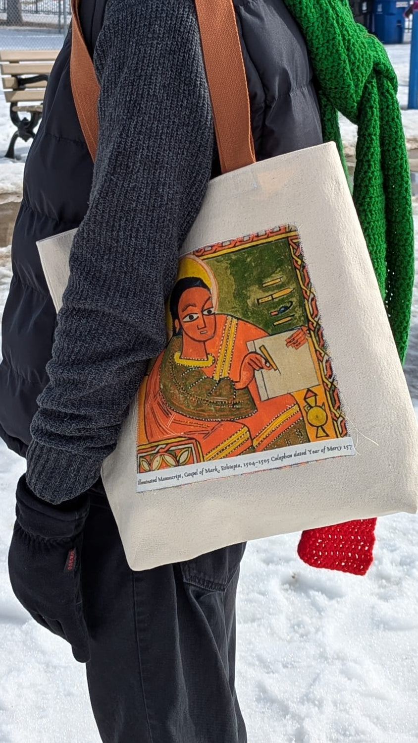 Canvas Tote Bag St. Mark Ethiopian Art