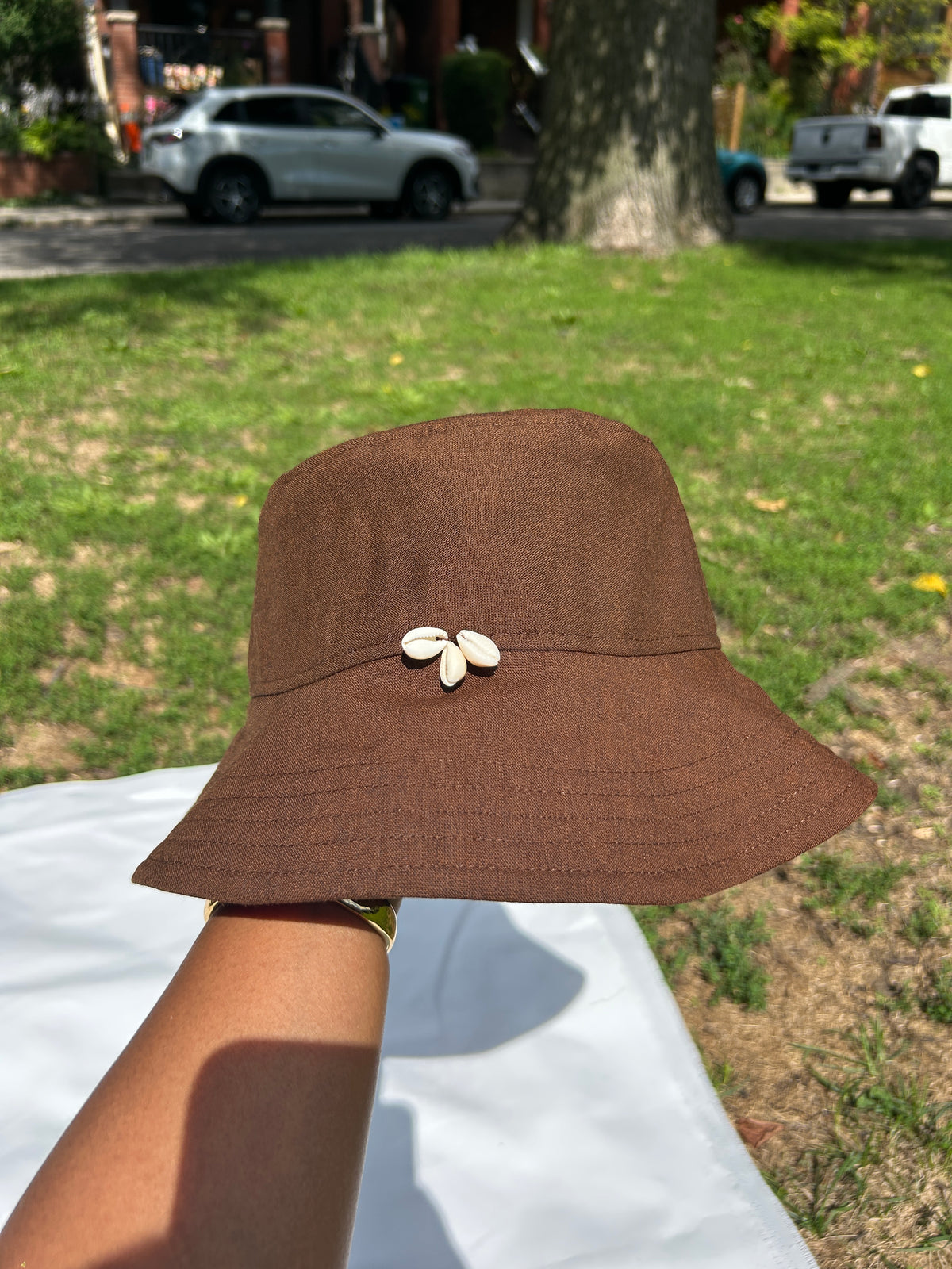 Brown Bucket Hat