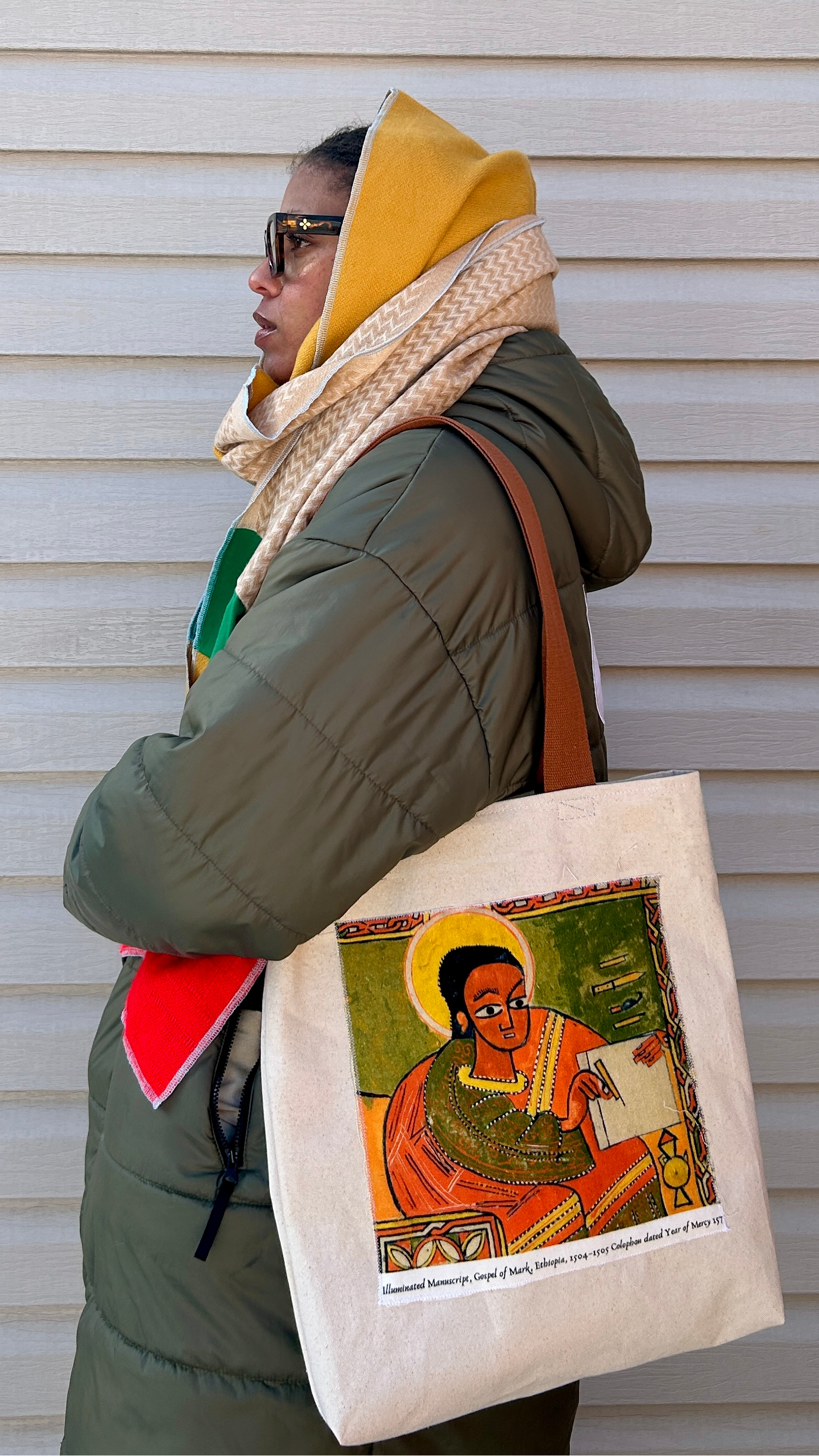 Canvas Tote Bag St. Mark Ethiopian Art
