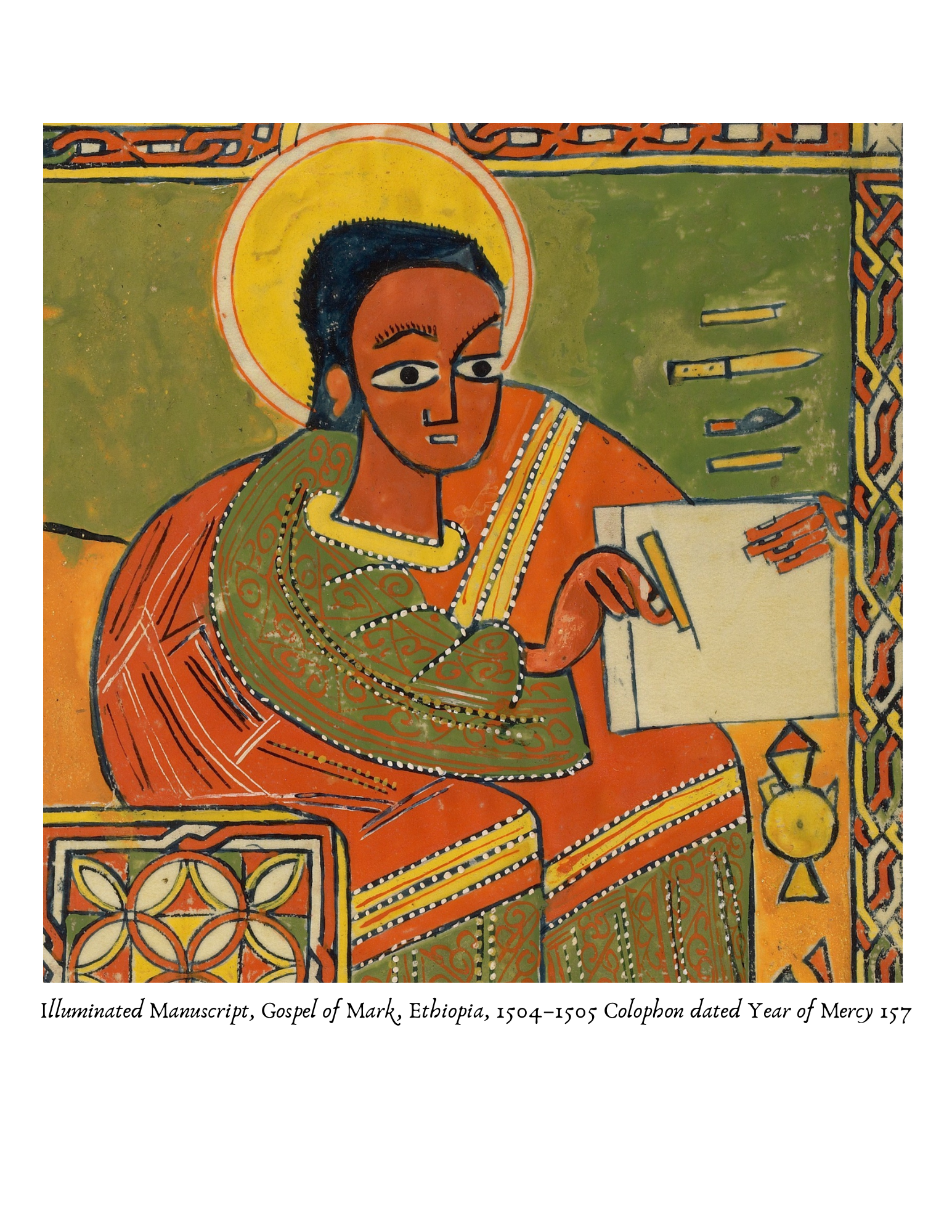 Canvas Tote Bag St. Mark Ethiopian Art